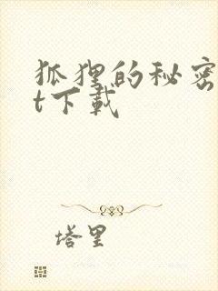 狐狸的秘密txt下载