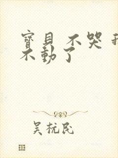 宝贝 不哭 我不动了