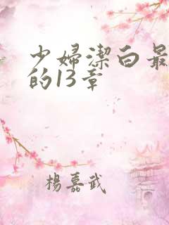 少妇洁白最刺激的13章