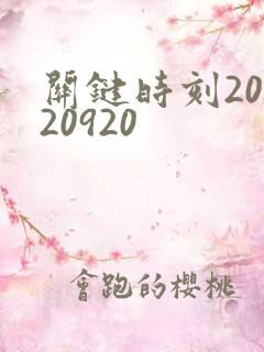 关键时刻20120920