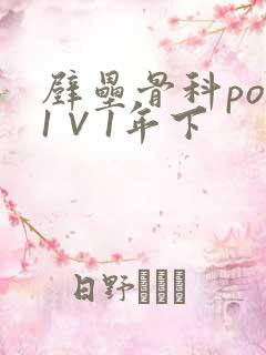 壁垒骨科pop1∨1年下