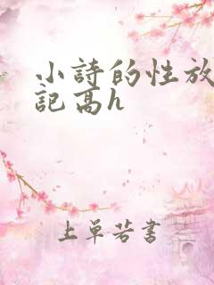 小诗的性放荡日记高h