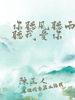 你听风听雨却不听我爱你