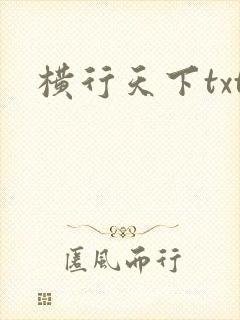 横行天下txt