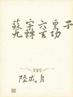 苏宇六皇子签到九转玄功