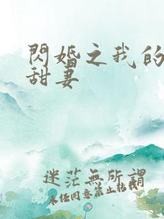 闪婚之我的惹火甜妻