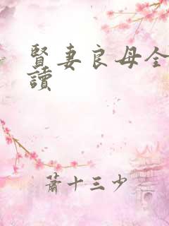 贤妻良母全文阅读