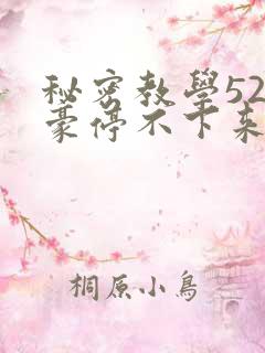 秘密教学52子豪停不下来了免费阅读