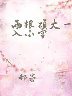 两根硕大一起挤入小雪