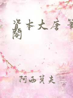 资本大唐 笔趣阁