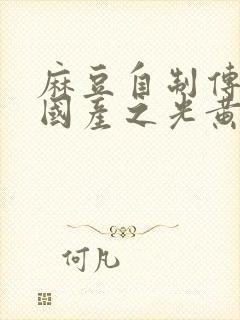 麻豆自制传媒 国产之光黄