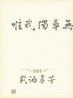 唯我独尊无弹窗