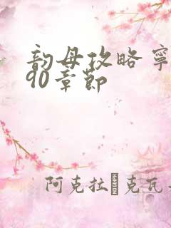 韵母攻略宁秋婉90章节