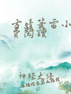 方晴萧雷小说免费阅读