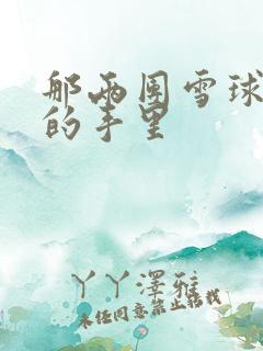 那两团雪球在他的手里