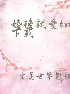 婚后试爱txt下载