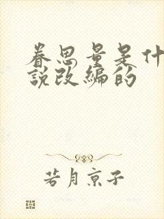 眷思量是什么小说改编的