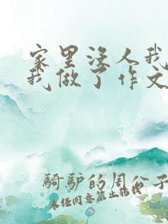 家里没人我哥把我做了作文