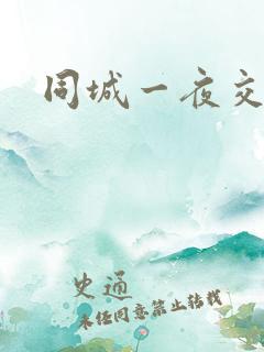 同城一夜交友
