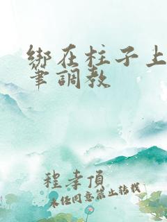 绑在柱子上用毛笔调教