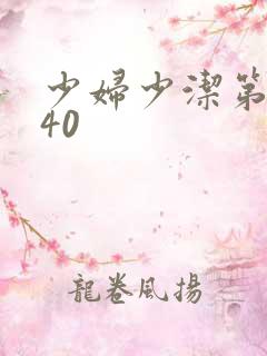 少妇少洁第1一40