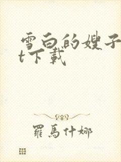 雪白的嫂子txt下载