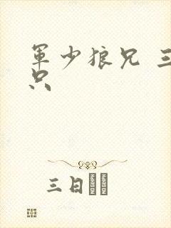 军少狼兄 三两只