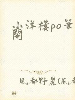 小洋楼po笔趣阁