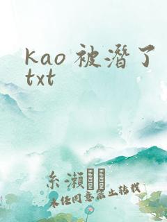 kao 被潜了txt