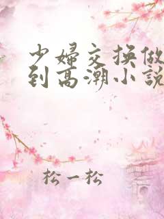 少妇交换做爰做到高潮小说