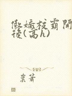 傲娇校霸开荤以后(高h)