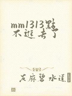 mm1313点不进去了