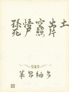 孙悟空出土后的死尸照片