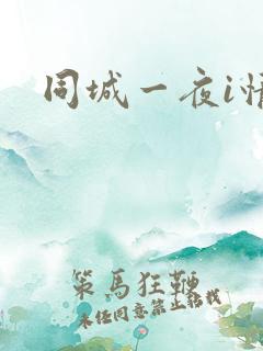 同城一夜i情