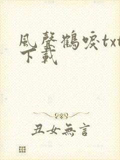 风声鹤唳txt下载