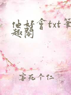 他好会txt笔趣阁