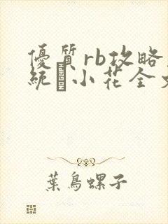 优质rb攻略系统寀小花全文免费阅读