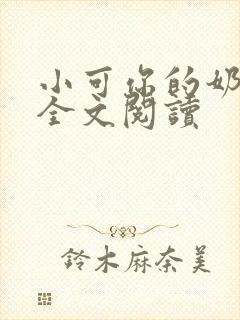 小可你的奶真大全文阅读