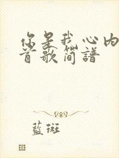 你是我心内的一首歌简谱