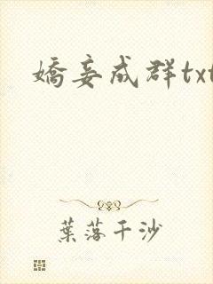 娇妾成群txt