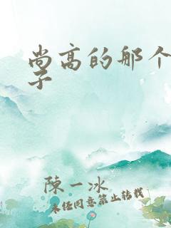 尚高的那个臭小子