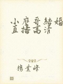 小么哥结婚视频直播高清