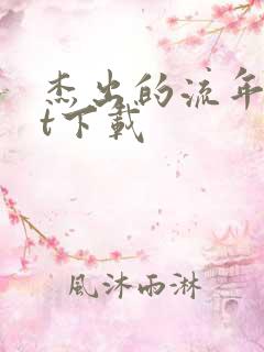 杰出的流年txt下载