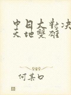 中日大对决  天地双雄