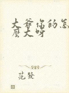 大爷你的怎么这么大呀