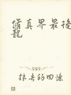 修真界最后一条龙