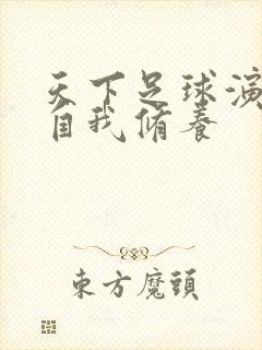 天下足球演员的自我修养