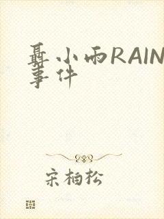 聂小雨RAIN事件