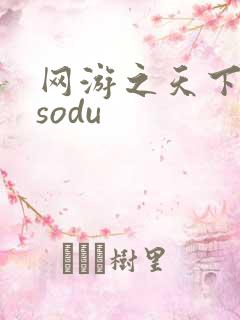 网游之天下无双sodu