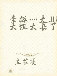 李总灬大JI巴太粗太长了